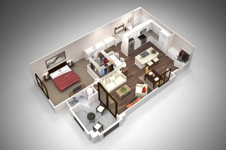 Unit 1B 2101 floor plan